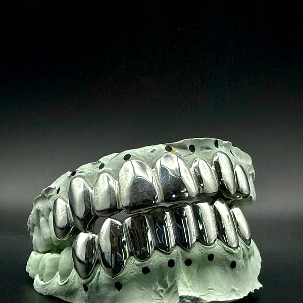 SOLID .925 STERLING SILVER GRILLZ 8/8