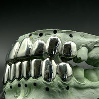 SOLID .925 STERLING SILVER GRILLZ 8/8